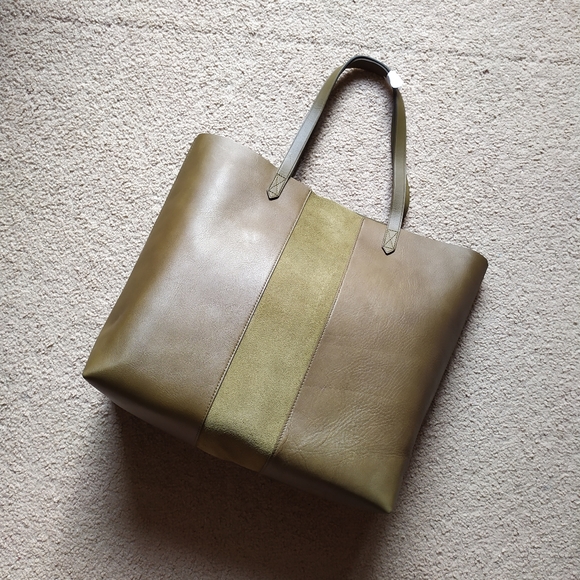 Madewell Suede Stripe Transport Leather Tote
NWT - Picture 4 of 8